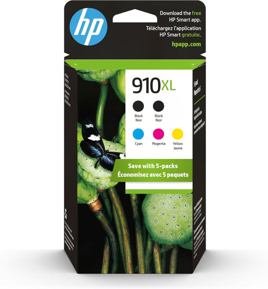 HP 6ZA58AN 910XL Ink Cartridges 5-Pack Original