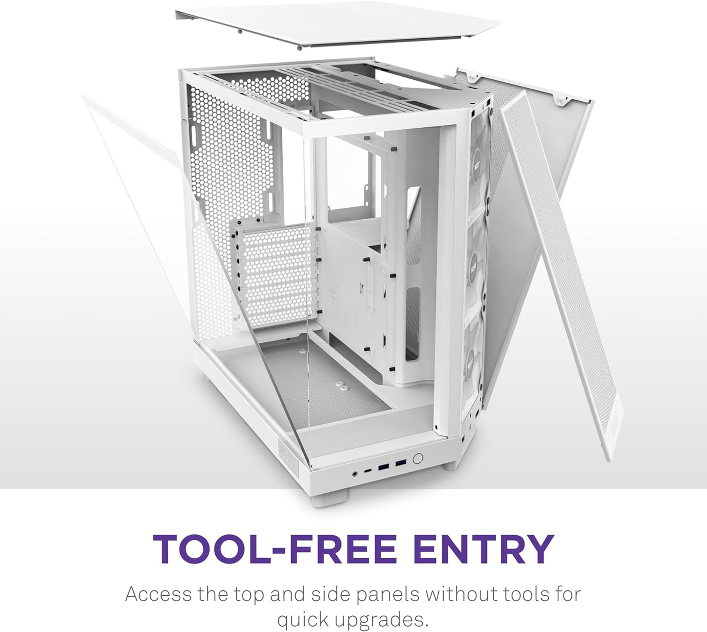 NZXT CC-H61FW-R1 H6 Flow RGB Mid-Tower Case White
