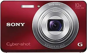 Sony DSCW690/R Cyber-shot 16.1MP Digital Camera, 10x Zoom (Red) — main product image
