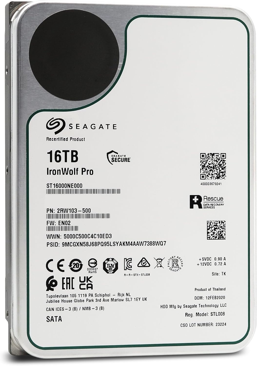 Seagate ST16000NE000 IronWolf Pro 16TB NAS HDD Recertified
