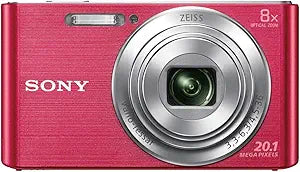 Sony DSCW830P.CEH 20.1MP 8X Zoom Digital Camera Pink — main product image