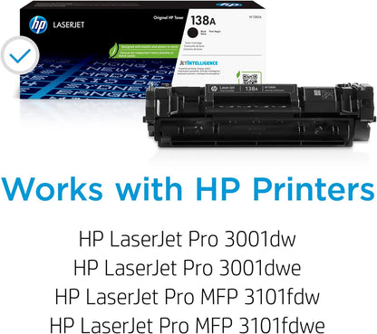 HP W1380A 138A Black LaserJet Toner Cartridge