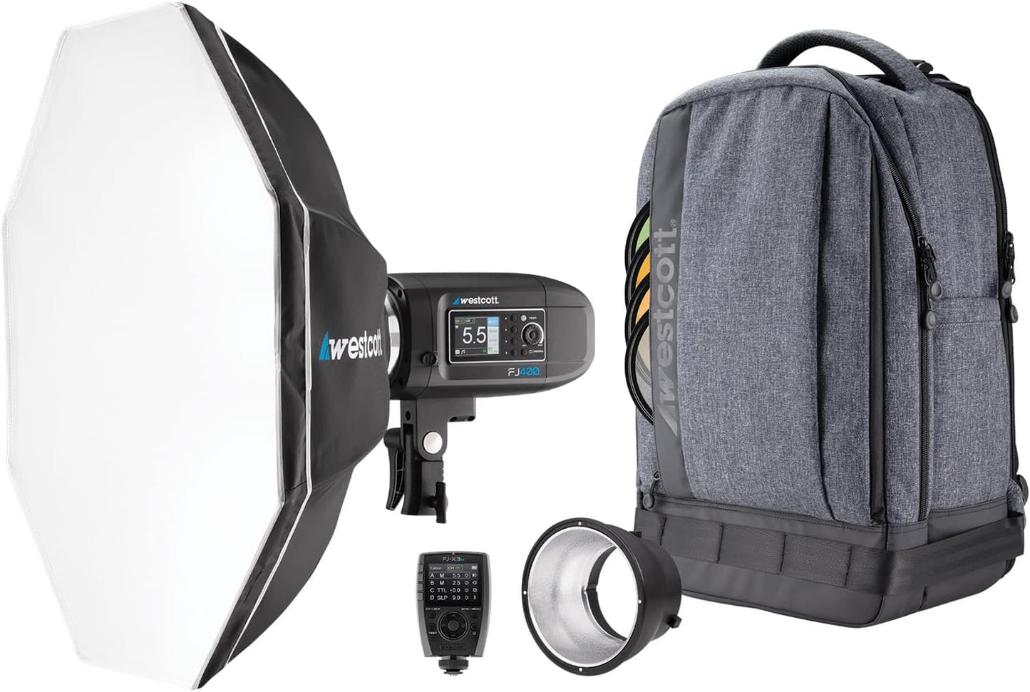 Westcott 4712M FJ400 Strobe 1-Light Backpack Kit