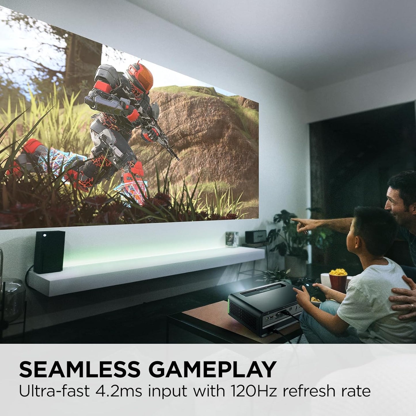 ViewSonic X1-4KPRO 4K UHD LED Google TV Projector