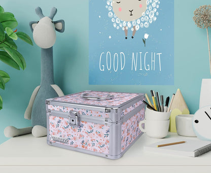 Vaultz VZ03994 Portable Safe Box Floral Design