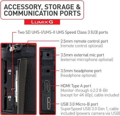 Panasonic DC-G9MK LUMIX G9 Mirrorless Camera 12-60mm