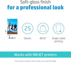 HP 4WN02A Premium Plus 4x6 Soft Gloss Photo Paper