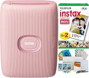Fujifilm Instax Mini Link 2 Printer Soft Pink Bundle
