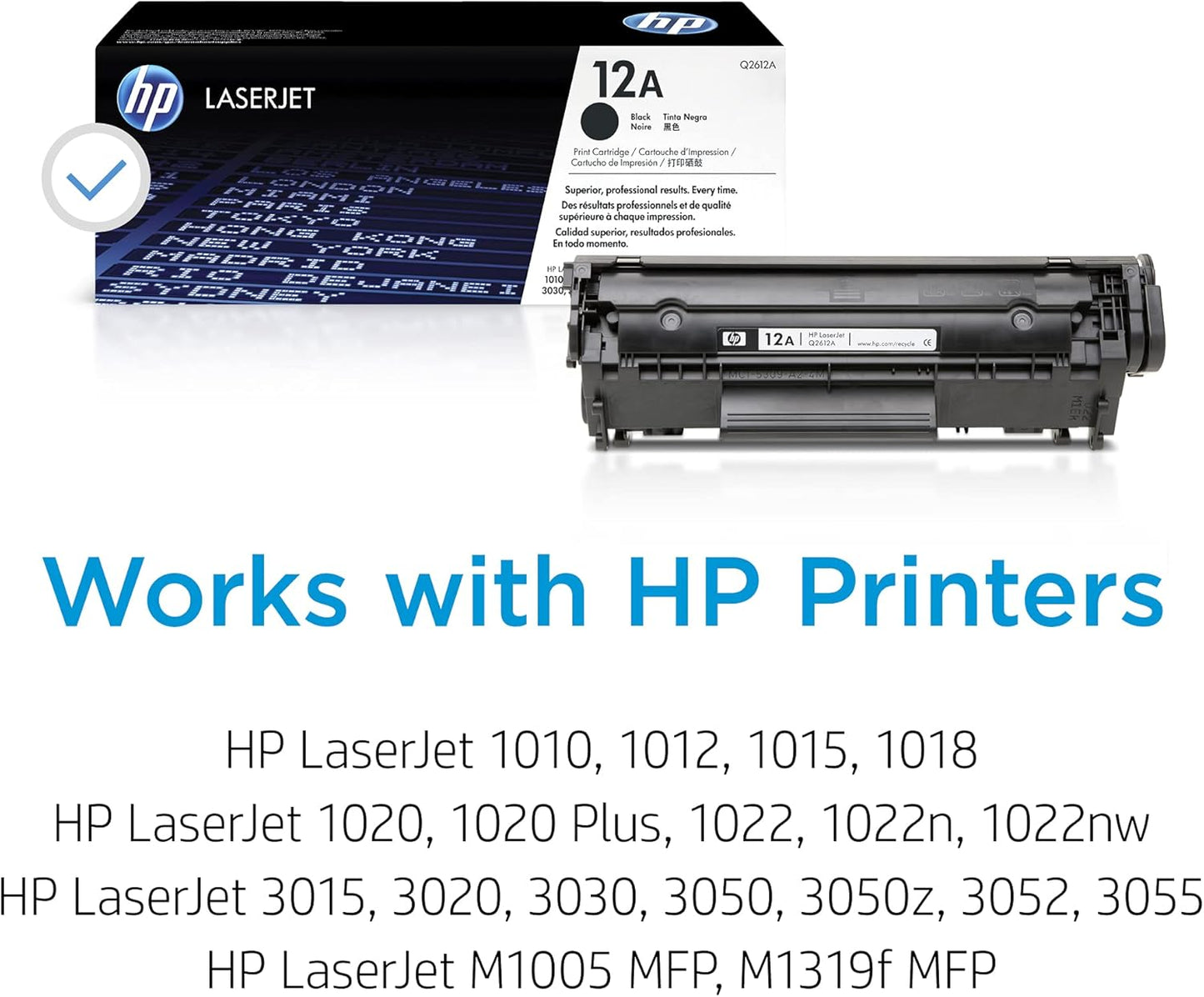HP Q2612A 12A Black LaserJet Toner Cartridge