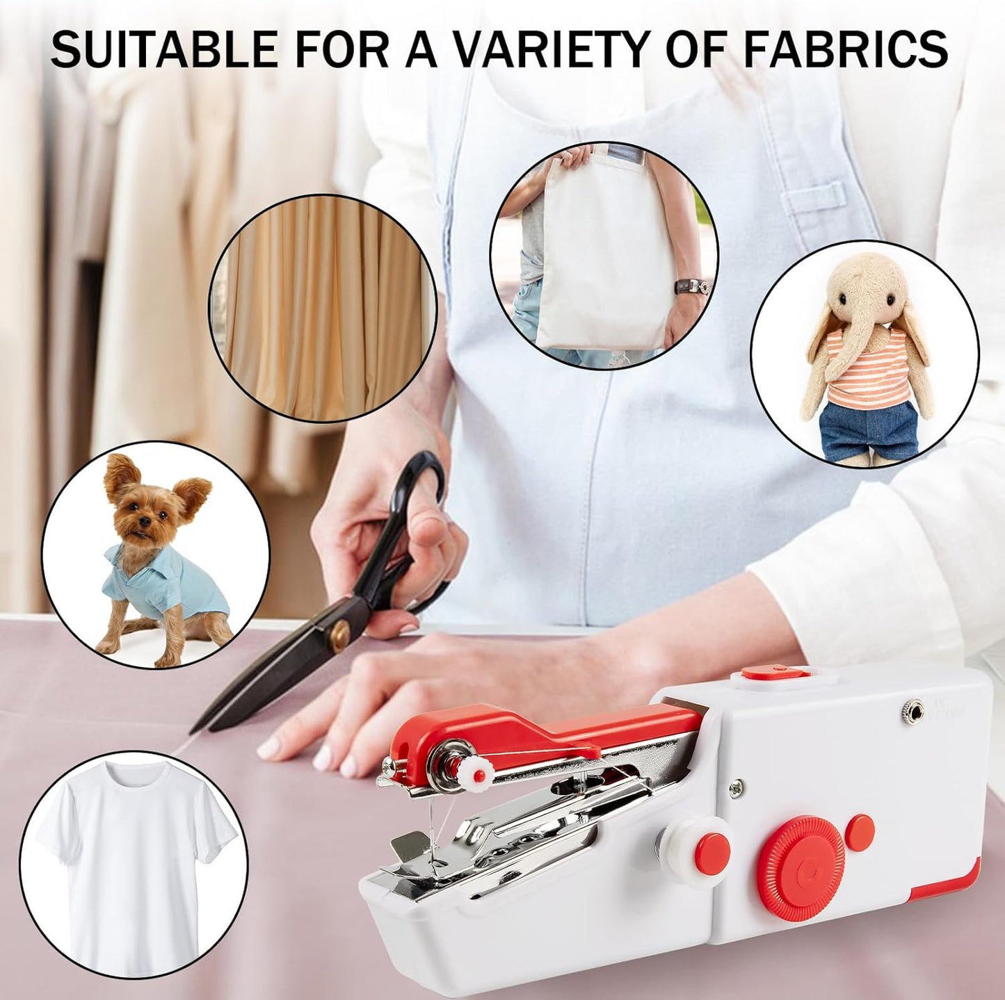 Western Digital YFHJDSDE-1 Mini Handheld Sewing Machine - Portable Stitcher