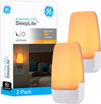 GE 76135 Amber LED Dusk-to-Dawn Night Light 2-Pack