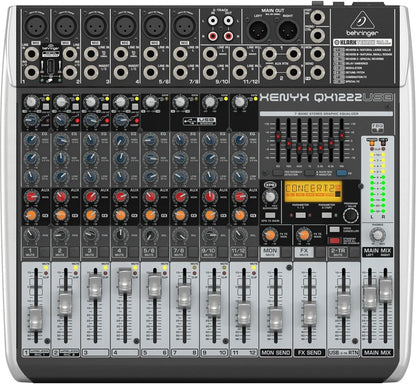 Behringer QX1222USB Xenyx 16-Input Mixer USB Wireless Option