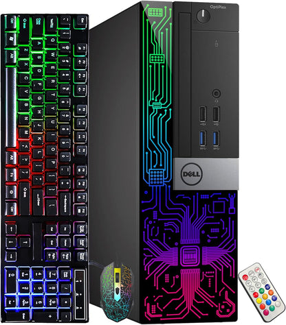 Dell OptiPlex 7040 SFF i5 RGB Desktop PC (Renewed)