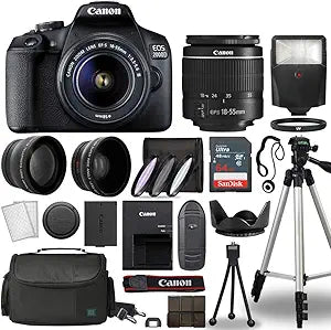 Canon 2000D / Rebel T7 DSLR Camera + 18-55mm Lens Bundle