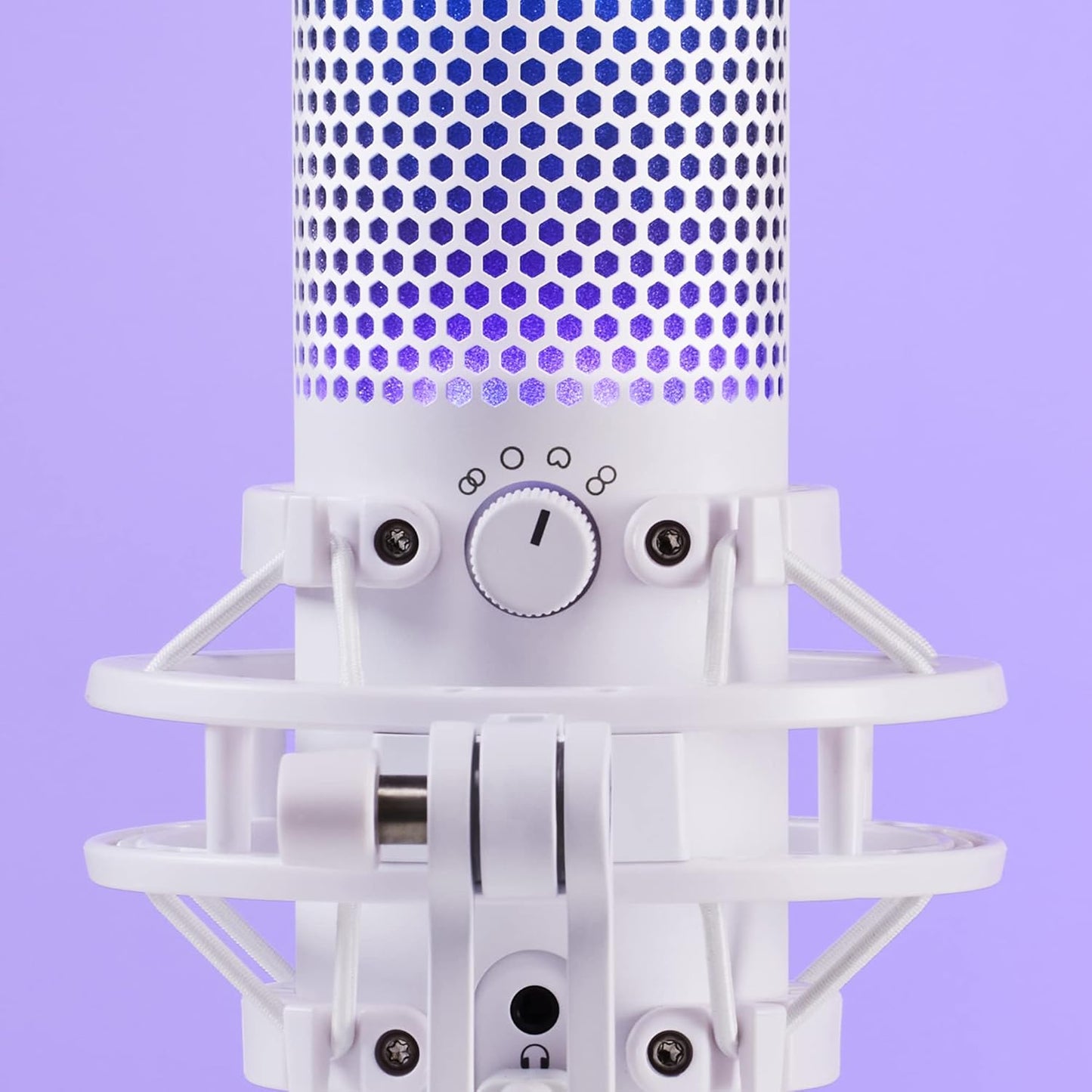 HyperX 519P0AA QuadCast S RGB USB Microphone - White