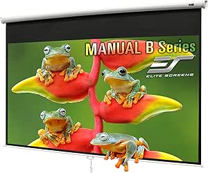 Elite Screens M100X Manual B 100-Inch Pull-Down Projector Screen — main product image