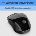 HP X3000 G3 Black Wireless Mouse 1600 DPI