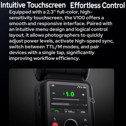 Godox V100C Speedlite Flash for Canon TTL 100Ws Round Head