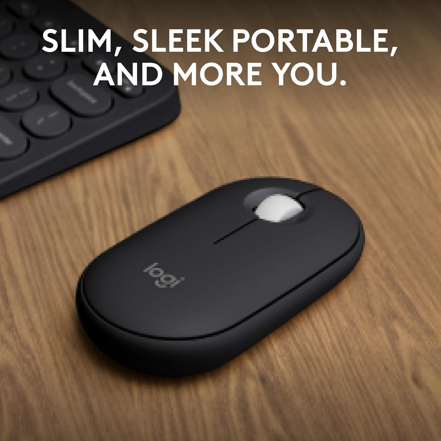Logitech 910-007168 Pebble Mouse 2 - Slim Wireless Bluetooth