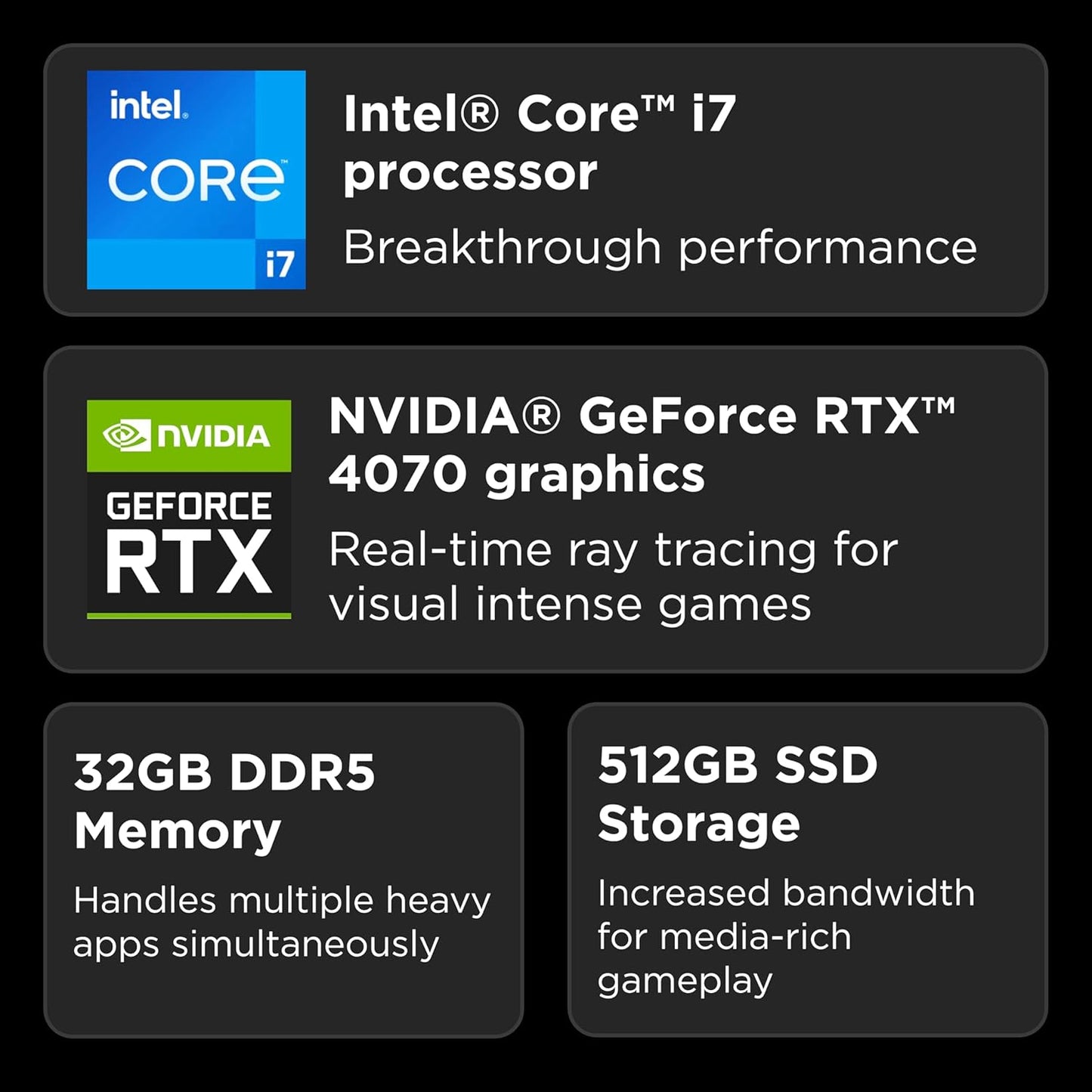 Lenovo 83DG00BDUS Legion 5i 16" Gaming Laptop RTX 4070