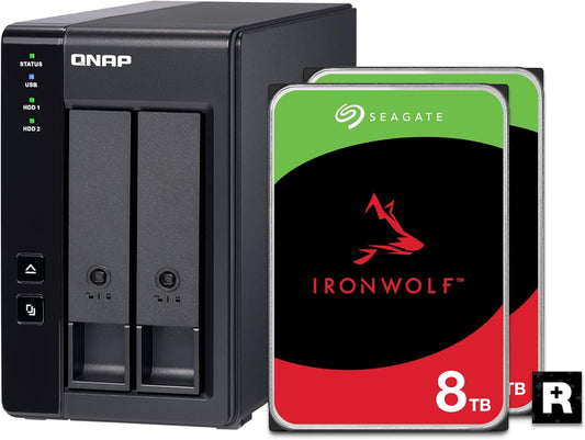 QNAP TR-002-28ST-US 8TB RAID 1 USB-C DAS