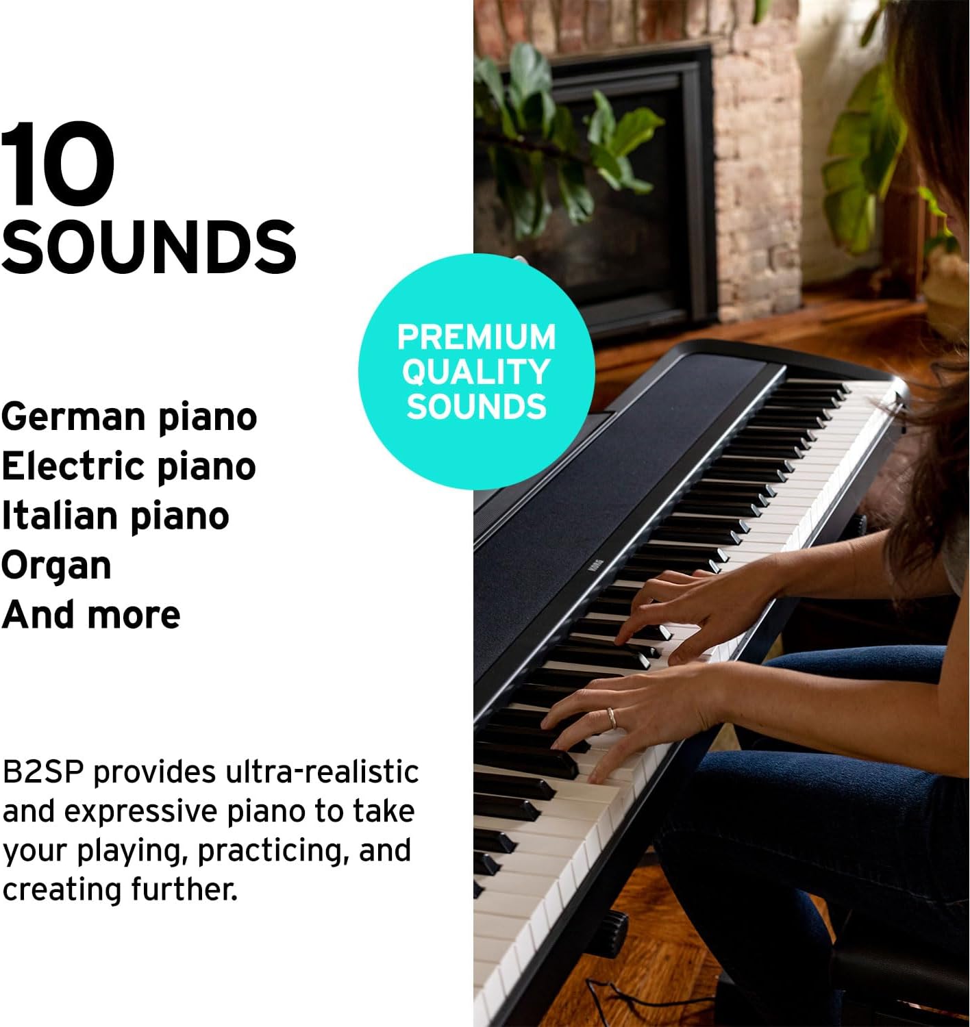 Korg B2BK 88-Key Weighted Digital Piano