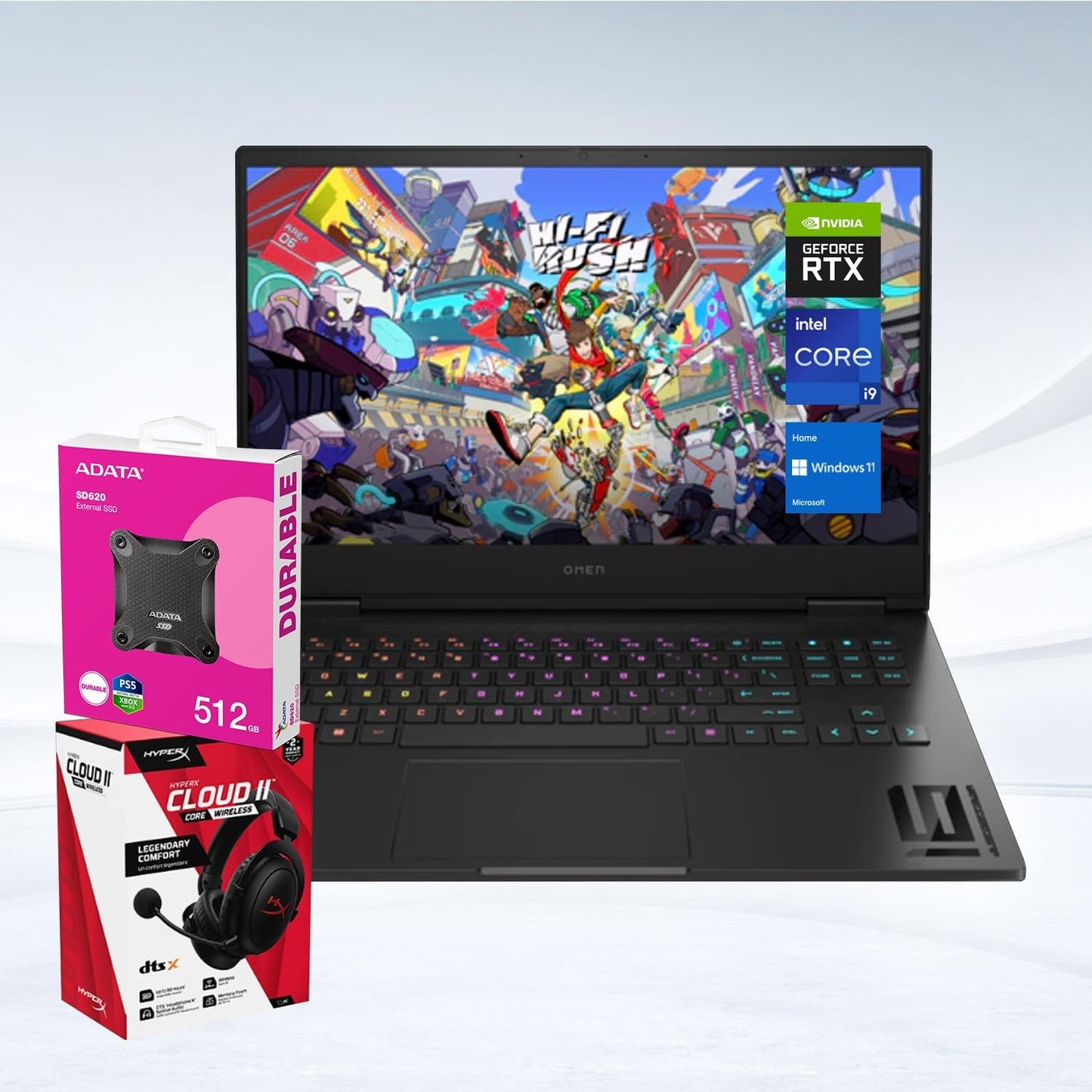 HP TPN-C167 Omen i9 RTX 4080 Gaming Laptop Bundle