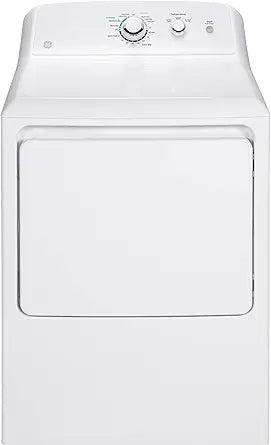 GE GTX33GASKWW 6.2 Cu. Ft. Aluminized Alloy Drum Gas Dryer White