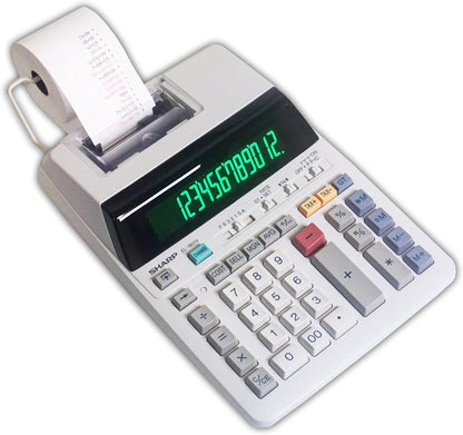 Sharp EL-1801V Ink Printing Calculator Fluorescent Display AC