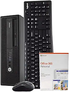 HP 800G2 EliteDesk Desktop: 8GB RAM, 512GB SSD, Win 10 Pro (Renewed) — main product image