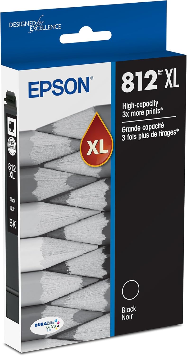 Epson T812XL120-S Black High Capacity Ink Cartridge — main product image