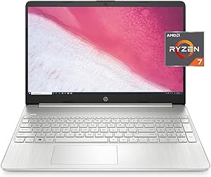 HP 15.6" Ryzen 7 Premium Laptop Mouse Bundle
