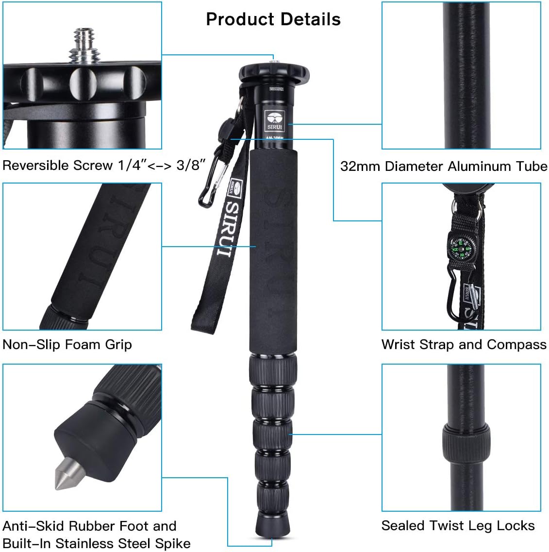 Sirui AM - 306M Aluminum Camera Monopod