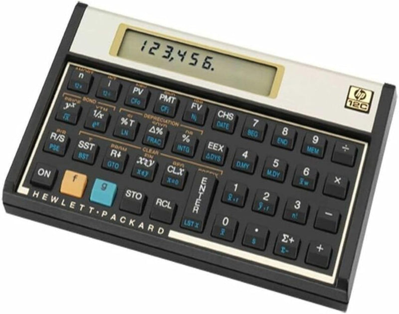 HP 12C#ABA Financial Calculator - Black/Gold — main product image