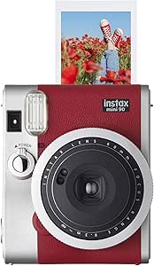 Fujifilm Mini 90 Red Instax Instant Film Camera