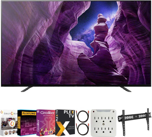 Sony E6SNXBR55A8H 55-Inch BRAVIA OLED TV Bundle