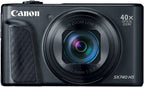 Canon SX740 HS Black Digital Camera Bundle (Renewed)