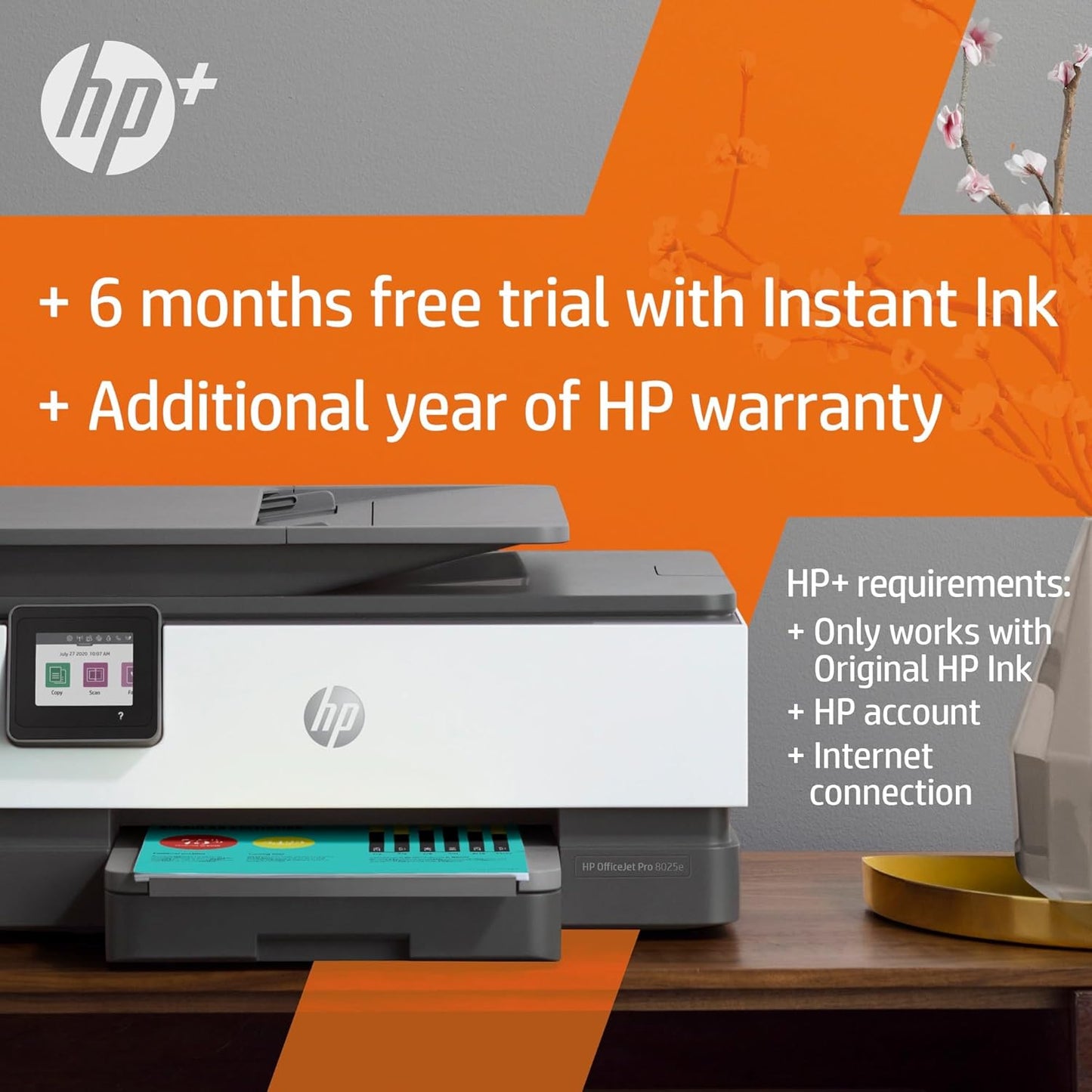 HP OfficeJet Pro 8025e Renewed Wireless Printer