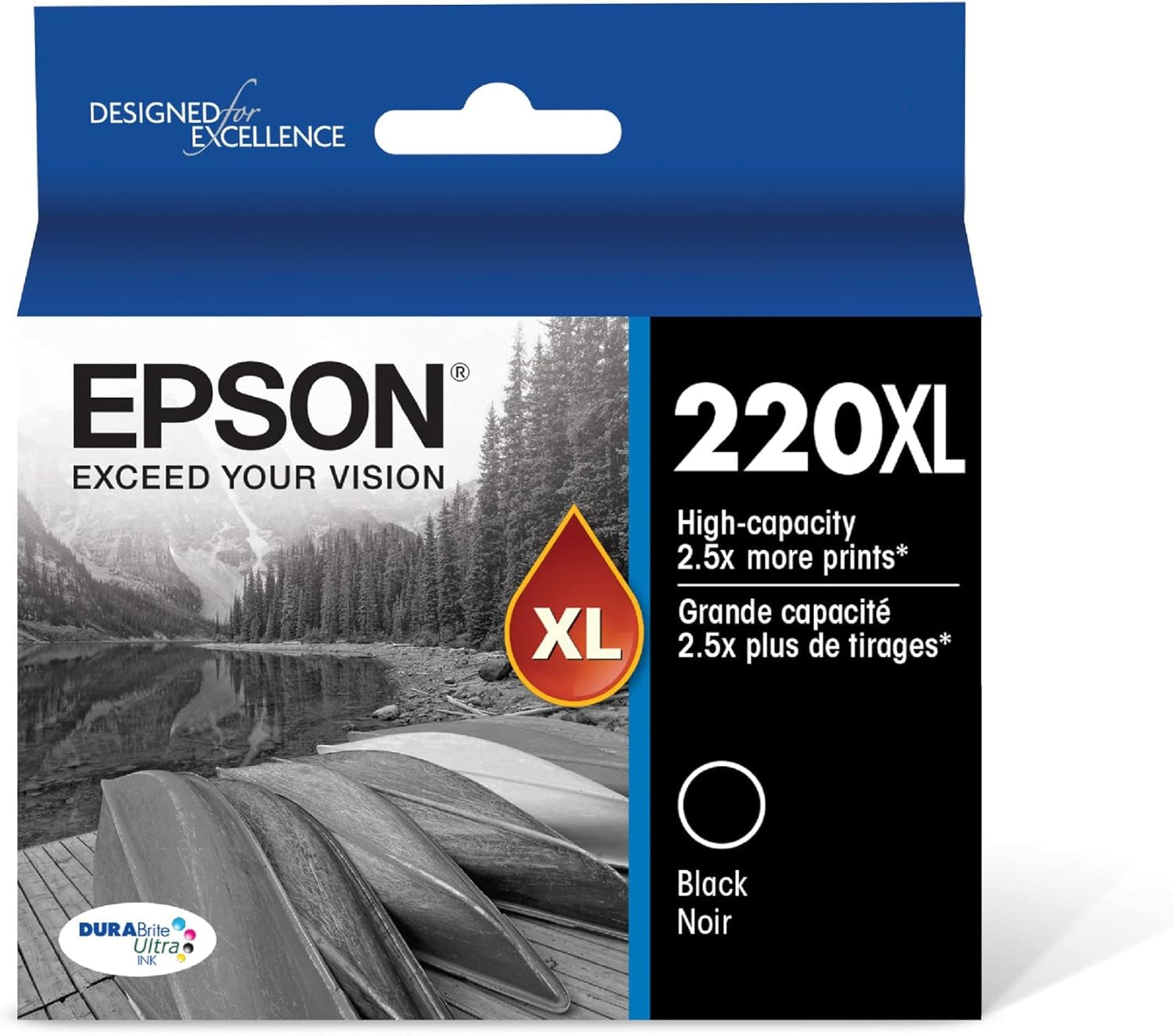 Epson T220XL120-S DURABrite Black Ink Cartridge High Capacity