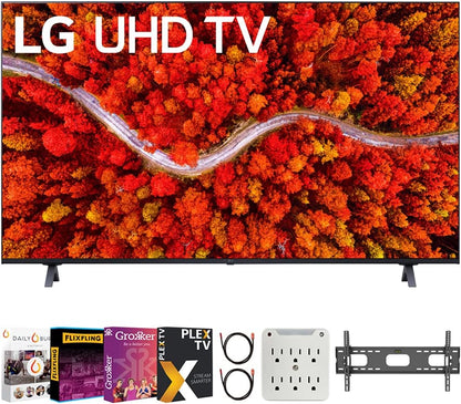 LG E6LG65UP8000PUA 65" 4K UHD Smart TV Bundle