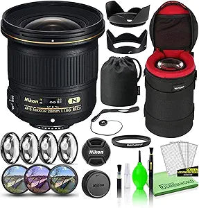 Nikon 20051 AF-S 20mm f/1.8G ED Lens Bundle