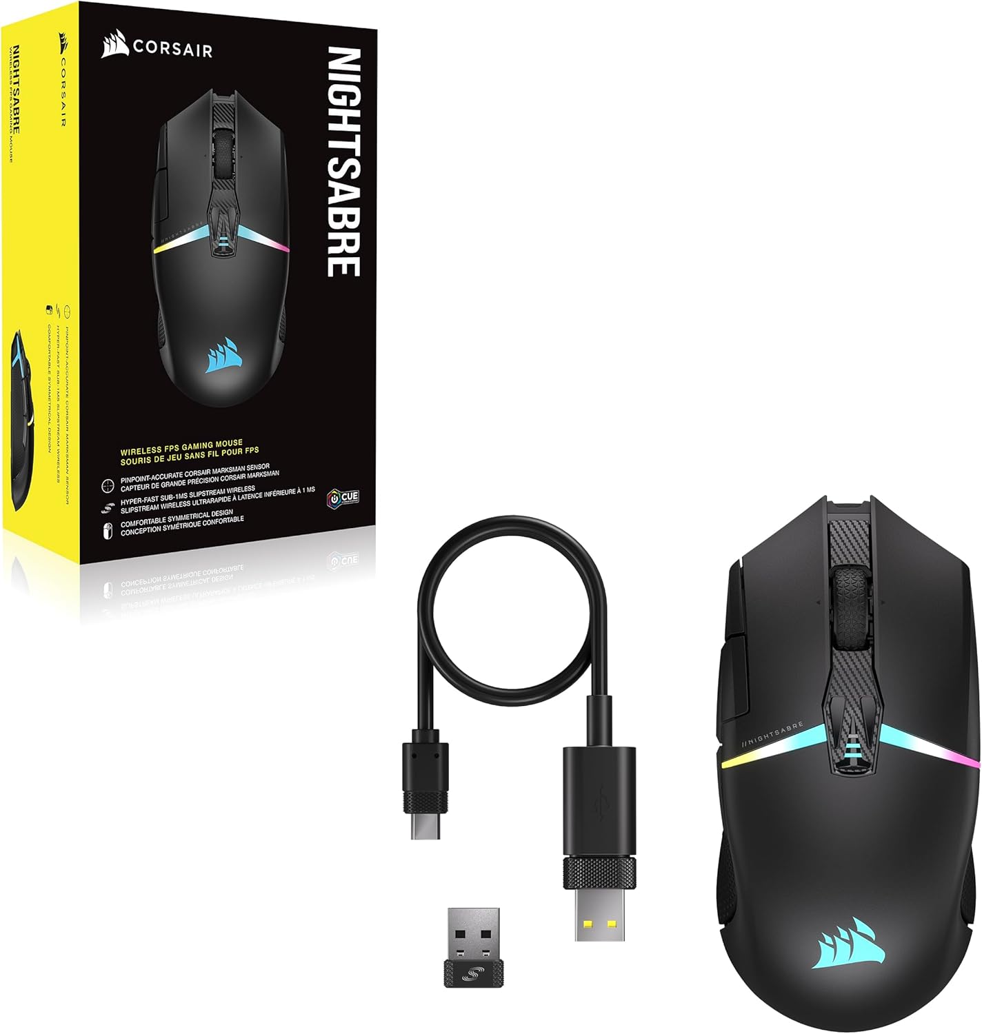 Corsair NIGHTSABRE RGB Wireless Gaming Mouse
