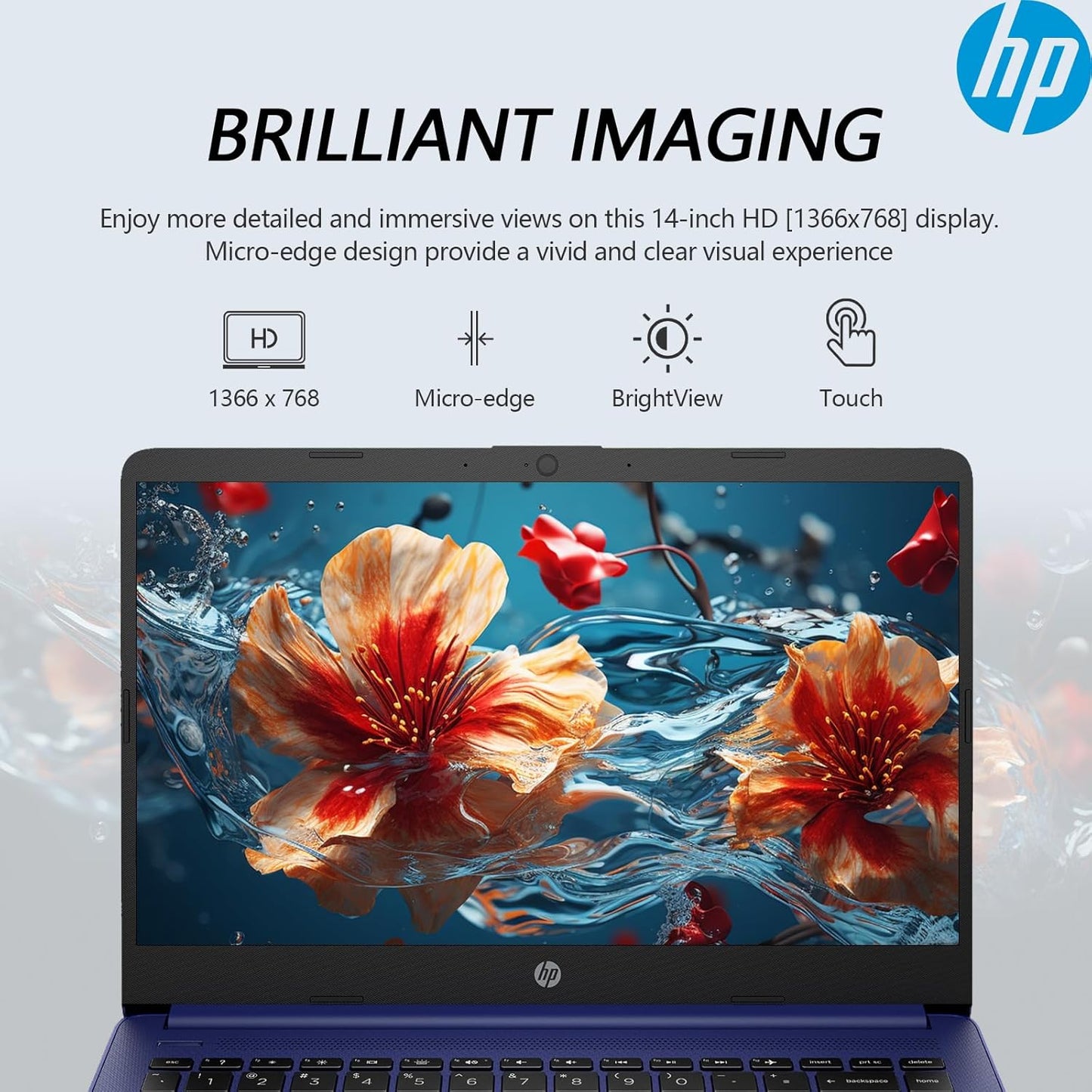HP 14 Touchscreen Laptop Ryzen 7 64GB 2TB SSD Windows 11 Pro