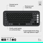 Logitech 920-013051 POP ICON Keys Bluetooth Wireless Keyboard Graphite