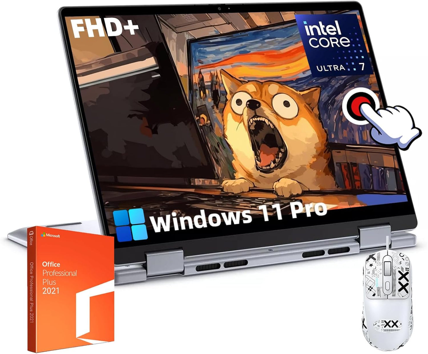 Dell Inspiron 14 2-in-1 Touch Laptop Office 2021