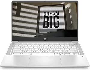HP 14 Chromebook FHD IPS Celeron N4000 4GB RAM 32GB eMMC (Renewed)