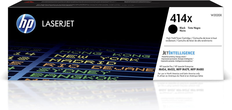 HP W2020X 414X Black LaserJet Toner Cartridge — main product image