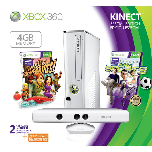 Microsoft S4G-00091 Xbox 360 Special Edition 4GB Kinect Bundle