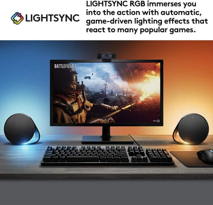 Logitech 980-001300 G560 Gaming Speakers: DTS:X, LIGHTSYNC RGB