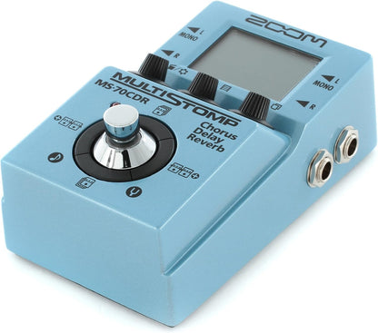 Zoom MS-70CDR MultiStomp Chorus Delay Reverb Pedal Bundle